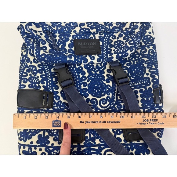 Burton Tinder Pack Backpack 30L Indigo Batik Blue Paisley Laptop Rucksack - Picture 10 of 15
